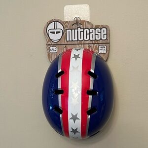 Nutcase Youth Helmet Ages 8+ Patriotic Red White & Blue Stars Striped July 4th